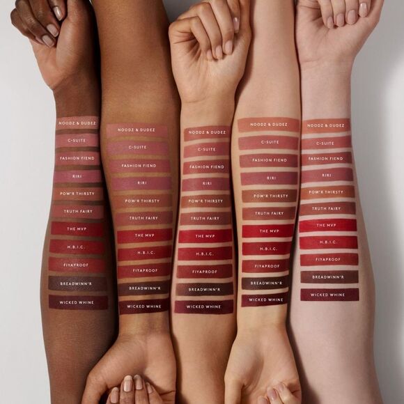 Fenty Velvet Liquid Lipstick in C-Suite Heart (Soft Pink Nude) - Picture 7 of 12